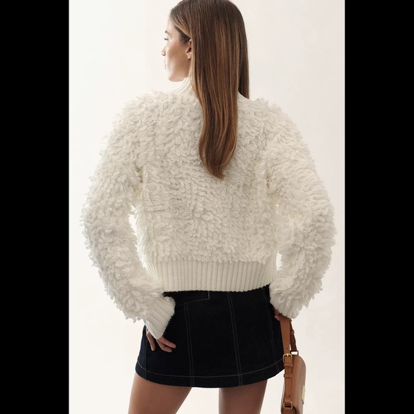 Anthropologie Maeve Mock-Neck Loop-Stitch Sweater - Picture 4 of 16